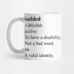 Disabled Definition Mug